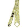 Mens Green Floral Silk Skinny Tie and Pocket Square
