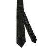 Black and White Polka Dot Skinny Men's Tie