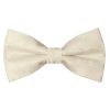Pre Tied Ivory Floral Boys Bow Tie and Pocket Square Set Age 4-7