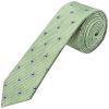 Green Petal Skinny Men's Tie and Pocket Square Set