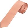 Plain Rose Quartz Satin Silk Skinny Men's Tie