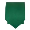 Plain Forest Green Satin Skinny Boys Tie