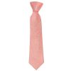 Pre Tied Pink Textured Silk Boys Tie Age 4-7