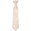 Pre Tied Light Peach Floral Boys Tie Age 4-7