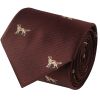 Burgundy Dog Head Classic Men's Tie