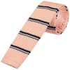 Pink Stripe Knitted Skinny Men's Tie