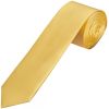 Plain Gold Satin Skinny Boys Tie