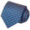 Blue with Yellow Geo Classic Men's Tie