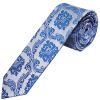 Royal Blue Paisley Skinny Boys Tie