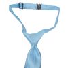 END OF SEASON Pre Tied Sky Blue Satin Boys Tie and Pocket Square Set Age 4-7