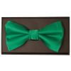 Plain Emerald Green Hand Made Mens Bow Tie