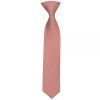 Pre Tied Rose Gold Satin Silk Boys Tie Age 4-7