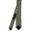 Olive Large White Spot Skinny Men's Tie and Pocket Square Set