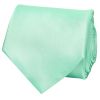 Plain Mint Green Satin Classic Men's Tie