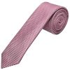 Dusty Pink Textured Skinny Tie and Pocket Square Set