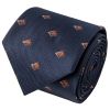 Navy Horse Head Classic Men's Tie