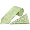 Sage Green Paisley Classic Men's Tie and Pocket Square Set