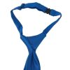 Pre Tied Electric Blue Satin Boys Tie and Pocket Square Set Age 4-7