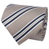 Silver Twin Stripe Classic Men's Tie