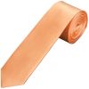 Plain Peach Satin Boys Tie