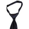 Pre Tied Navy Polka Dot Boys Tie Age 4-7