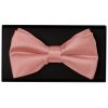 Plain Rose Gold Handmade Mens Bow Tie