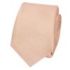 Plain Pale Peach Silk Skinny Boys Tie and Pocket Square Set