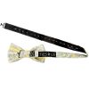 Yellow and Blue Paisley Handmade Mens Bow Tie 