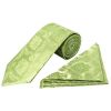 Light Green Paisley Classic Men's Tie and Pocket Square Set