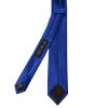 Plain Royal Blue Satin Skinny Boys Tie