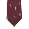 Burgundy Ice Lolly Silk Skinny Men's Tie
