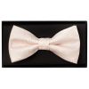 Blush Textured Floral Mens Bow Tie