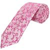 Fuchsia Floral Classic Men's Tie and Pocket Square Set