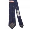 Navy Palm Tree Silk Skinny Men's Tie