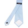 Plain Light Blue Silk Classic Men's Tie