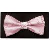 Dusty Pink Floral Handmade Mens Bow Tie