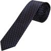 Navy Blue and White Polka Dot Skinny Boy's Tie