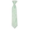 Pre Tied Mint Green Floral Boys Tie Age 4-7