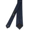 Navy Textured Skinny Tie