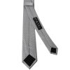Silver and White Polka Dot Skinny Boys Tie