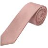 Plain Rose Gold Silk Skinny Boys Tie