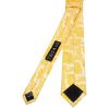 Bright Yellow Paisley Skinny Men's Tie