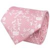 Pink and White Floral Classic Men's Tie