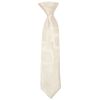 Pre Tied Ivory Paisley Boys Tie Age 4-7