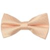 Pre Tied Peach and White Polka Dot Boys Bow Tie Age 4-7