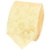 Gold Floral Skinny Men's Tie