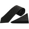 Black and White Polka Dot Classic Men's Tie Pocket Square Set