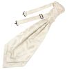 Ivory Paisley Men's Cravat Tie and Pocket Square Set