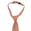 Pre Tied Rose Quartz Satin Boys Tie and Pocket Square Set Age 4-7
