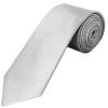 Silver with White Spot Silk Classic Tie and Pocket Square Set